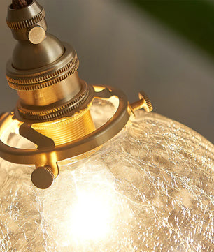 Crackle Glass Pendant Light