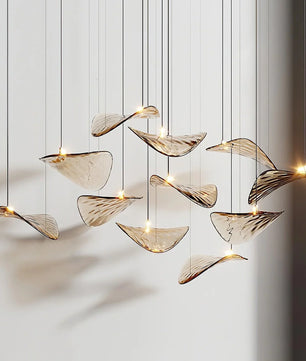 Floating Leaf Chandelier