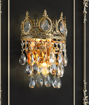 Vintage Crystal Wall Lamp