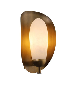 Lunette Alabaster Wall Sconce