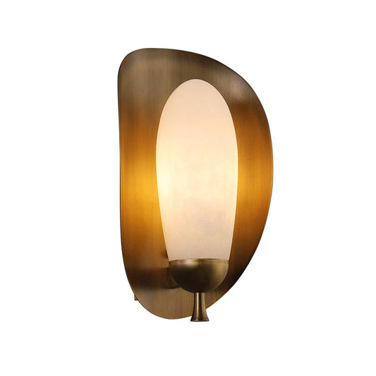 Lunette Alabaster Wall Sconce