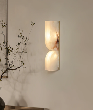 Up Down alabster Wall Sconce