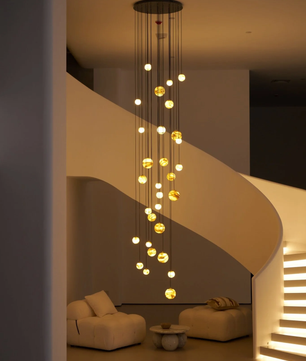 Cascading Art Statement Chandelier