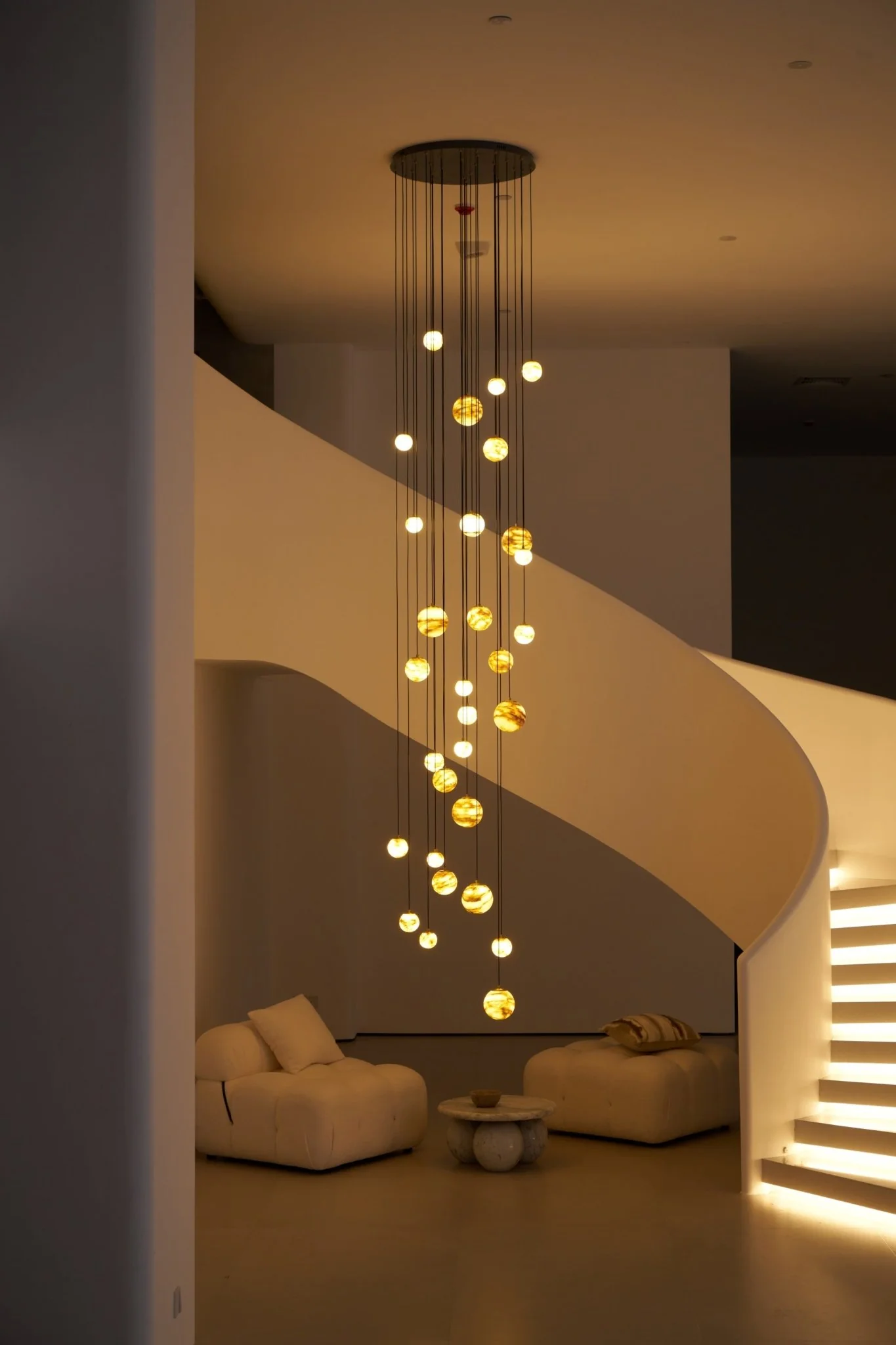 Cascading Art Statement Chandelier