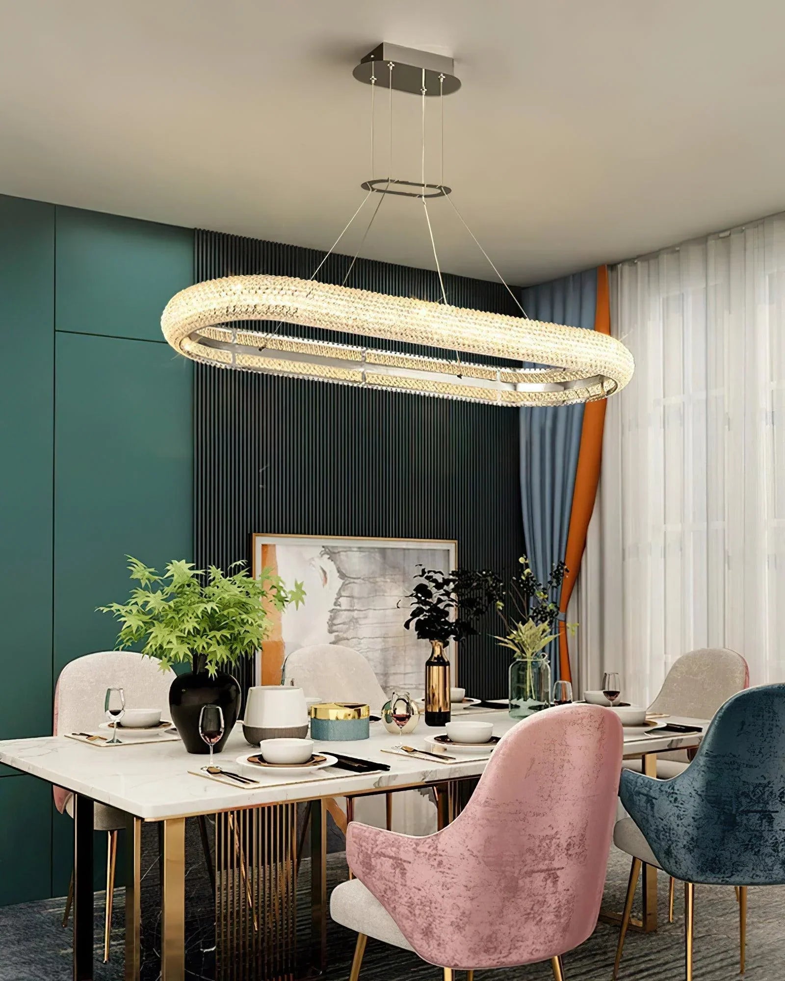 Asscher Ring Chandelier