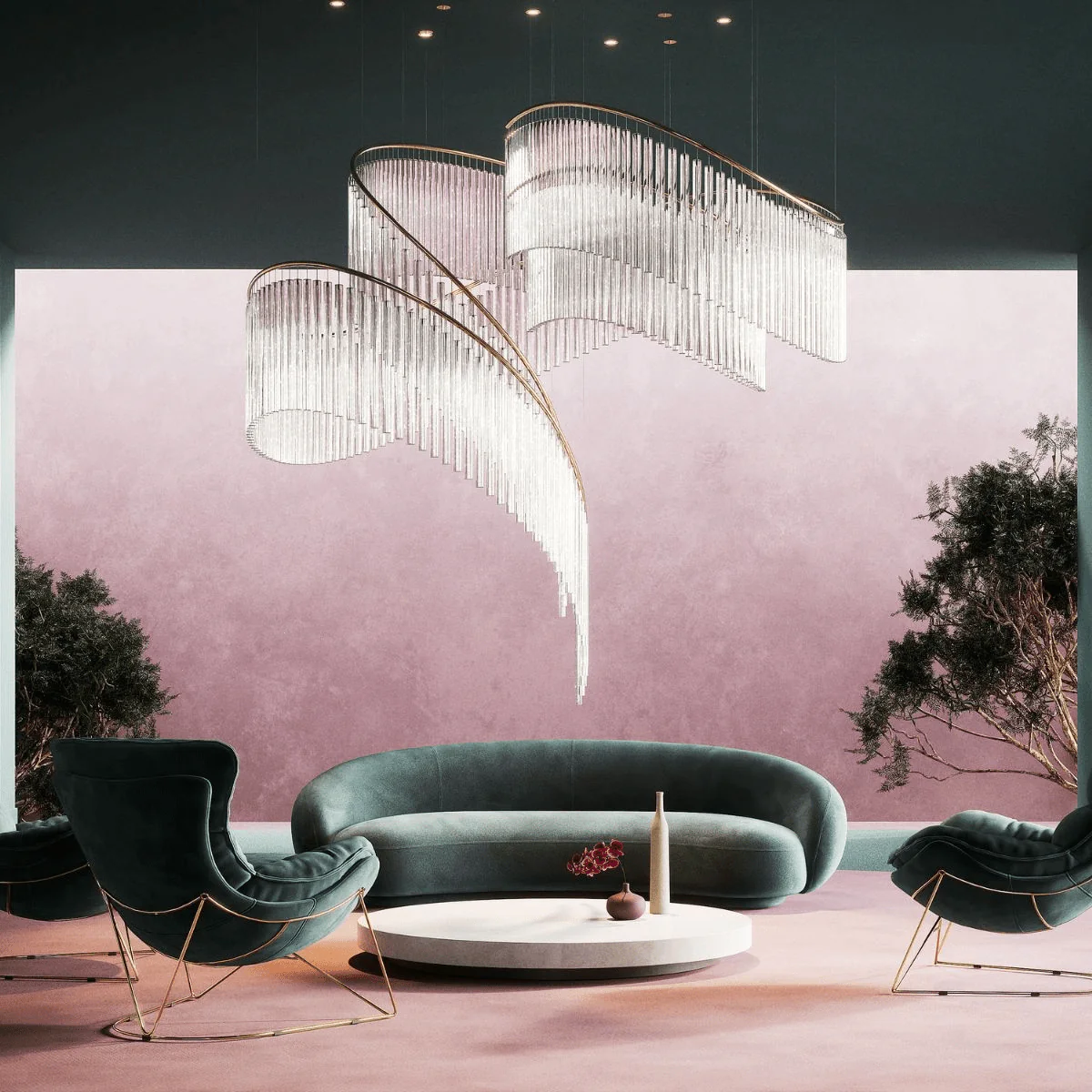 Crystal Spin Customized Chandelier