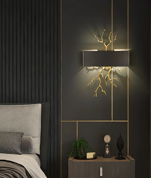 Brass Branch Wall Lamp