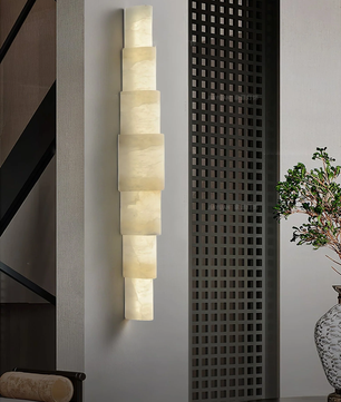 Melange Alabaster Wall Sconce
