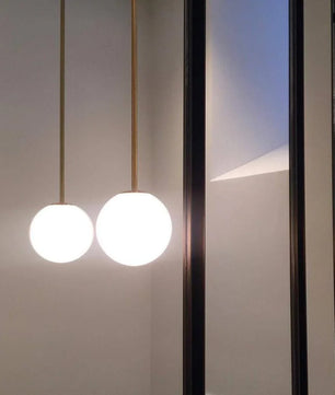 Brass Architectural Pendant Light