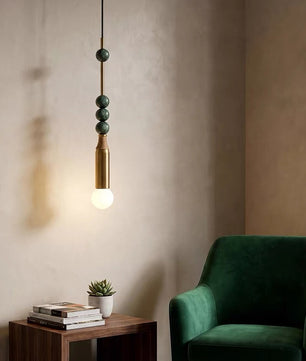 Atelier Marble & Brass Pendant Light