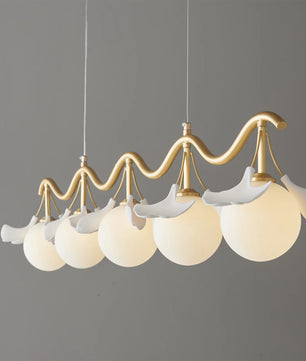 Allanie Gingko Long Chandelier