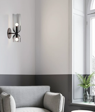 Modern Fluted Glass Wall Sconce