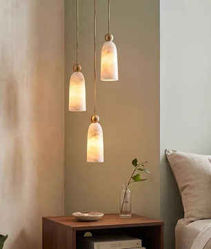 Cara Alabaster & Copper Pendant Light