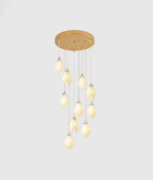 Ceramic Flower Chandelier