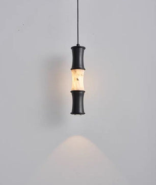 Tallo Alabaster Bamboo Pendant Light