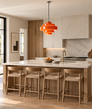Tiered Glass Pendant Light