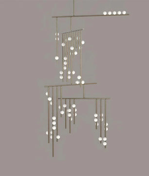 Luminous Cascade Chandelier