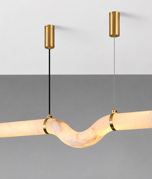 Onda Alabaster Linear Pendant