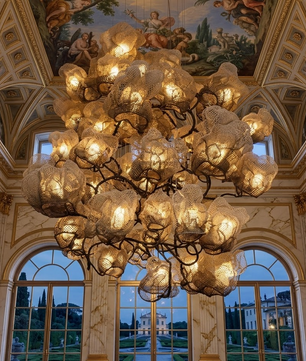 Aetherius Bespoke Mesh Chandelier