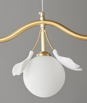 Allanie Gingko Long Chandelier