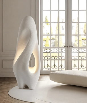 Japan Style White Floor Lamp