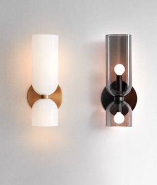 Modern Fluted Glass Wall Sconce