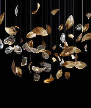 Frozen Leaves Chandelier
