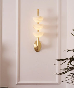Faux Alabaster Wall Sconce