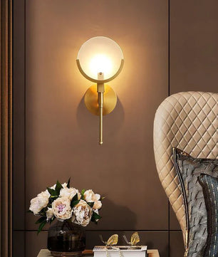 Ava Brass Wall Lamp