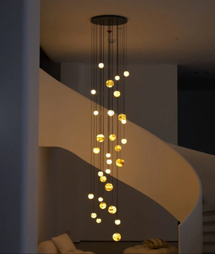 Cascading Art Statement Chandelier