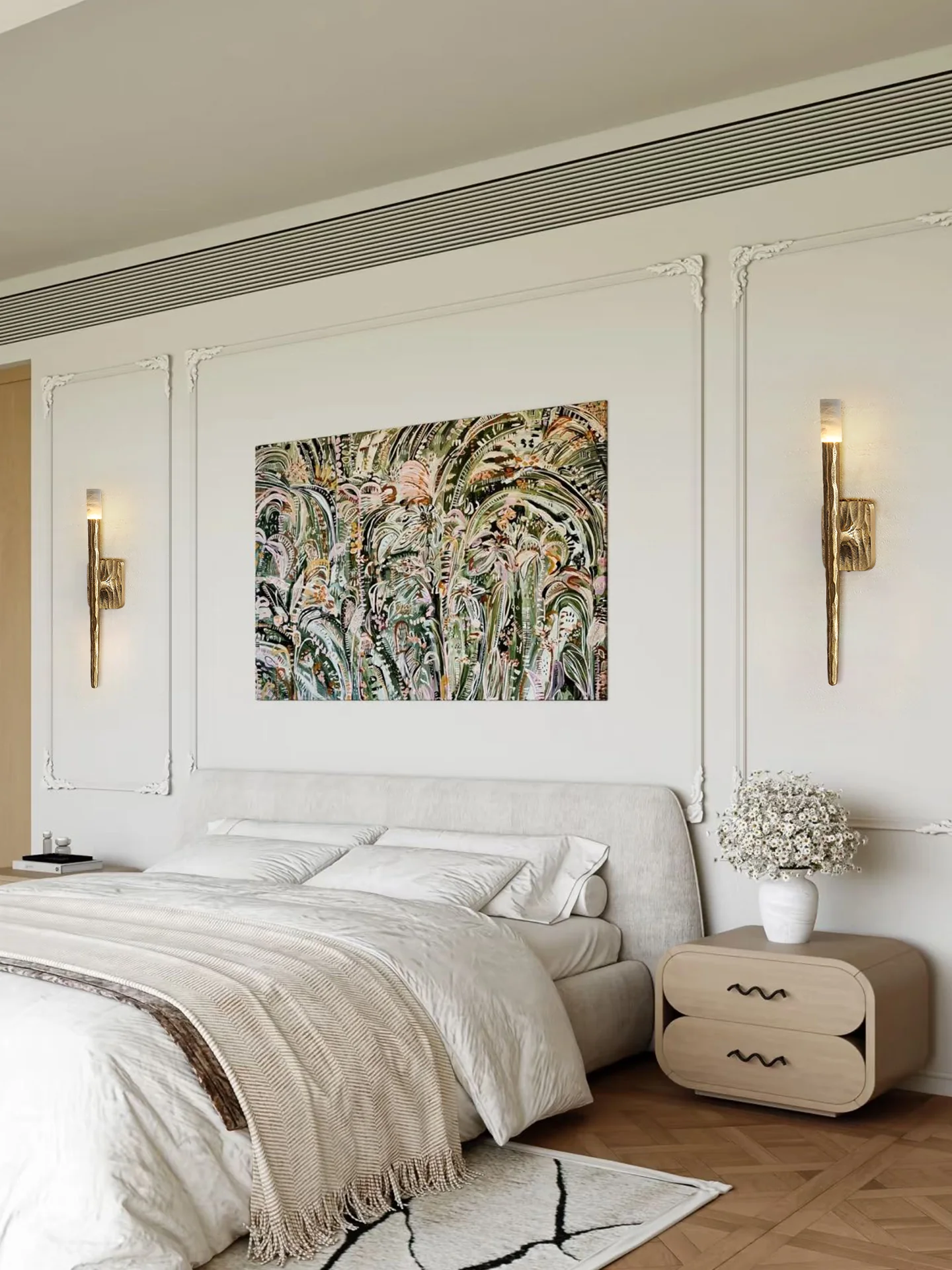 The Volterra Fluted Alabaster Sconce