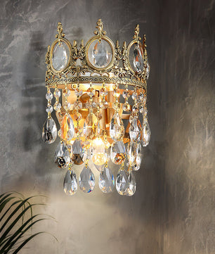 Vintage Crystal Wall Lamp
