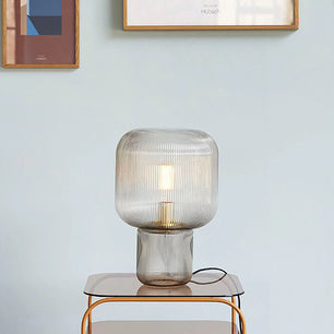 Oval Glass Table Lamp