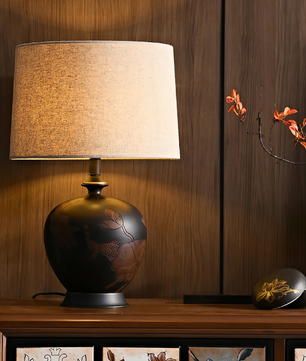 Zen-Style Ceramic Lamp
