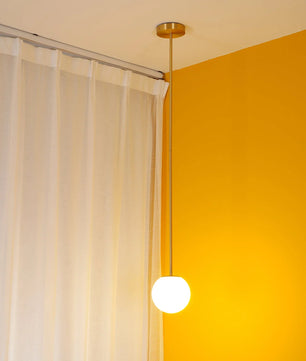 Brass Architectural Pendant Light