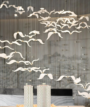 Large Seagull Chandelier
