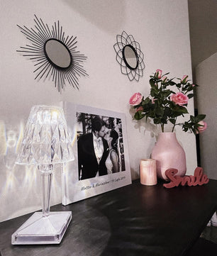 Sparkle Glam Built-in Battery Table Lamp