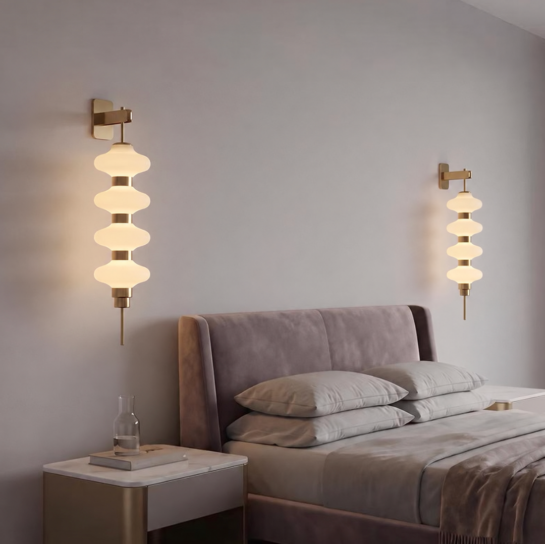 Stacked Glass Wall Sconce