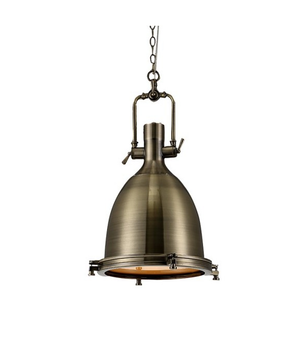 Industrial Nautical Dome Pendant Light