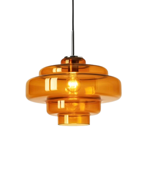 Tiered Glass Pendant Light