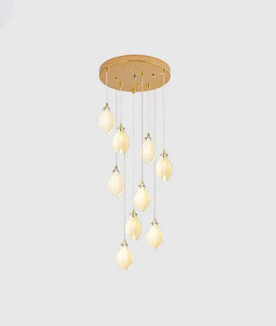 Ceramic Flower Chandelier