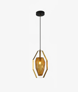 Faceted Gem Pendant Light