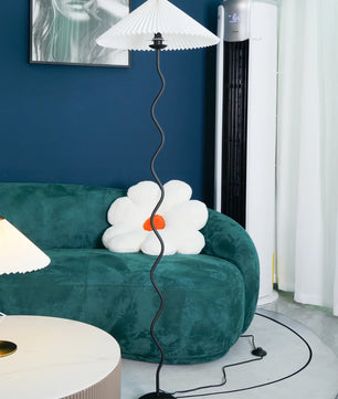 Wiggly Pleated Floor Lamp