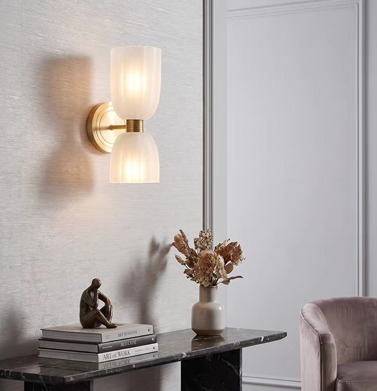 Tulipano Up Down Glass Wall Sconce