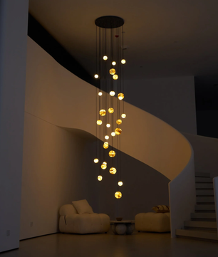 Cascading Art Statement Chandelier