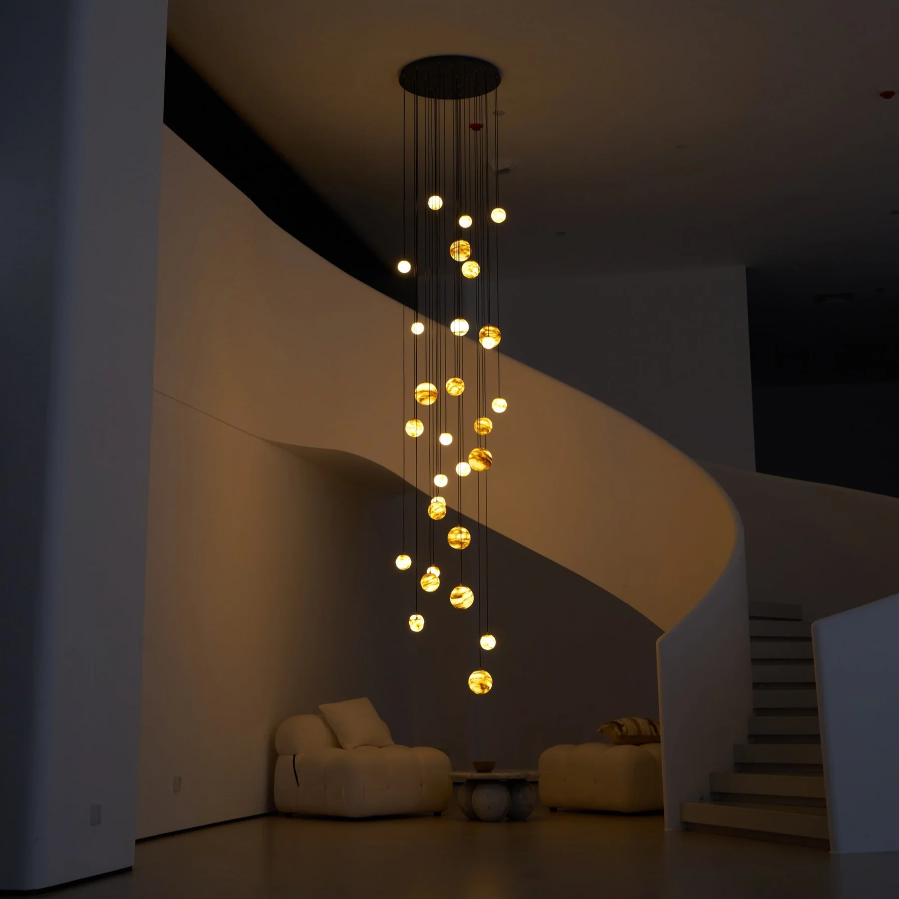 Cascading Art Statement Chandelier