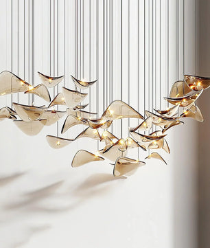 Floating Leaf Chandelier