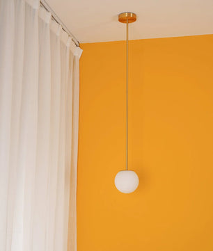 Brass Architectural Pendant Light