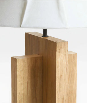 Crossbase Wood Floor Lamp