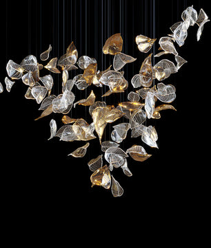 Frozen Leaves Chandelier